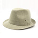 Changyin summer summer hat for middle-aged and elderly men's hat top hat sun hat linen jazz hat spring and autumn linen dark gray medium size 58 cm