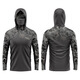 Fishing clothing men's summer ice-sense hooded with mask breathable sun protection clothing loose outdoor ice silk fishing sun protection clothing JD-02 L recommended 140-155 Jin Jin equals 0.5 kg