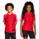 Adidas (adidas) children's clothing 25 autumn children's Manchester United casual cultural shirts big children's football sports short-sleeved shirts jersey JN2908 JN2908 Manchester United Red 128