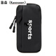 Zailu sports running arm bag mobile phone men and women fitness running equipment outdoor cycling mobile phone bag wrist cover mobile phone sports arm bag wrist bag arm bag dual-purpose-black