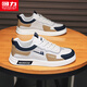 Pull back official men's shoes autumn and winter new shoes men's sneakers men's trendy sports shoes for men beige gray khaki blue 42