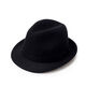 Woodpecker Hat Men's Winter Woolen Top Hat Thickened Autumn and Winter Middle-aged and Elderly Dad Jazz Hat Men's Winter Old Man Hat Black Woolen (One) 58CM