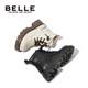 Belle Children's Shoes Girls' Martin Boots Autumn New Single Boots Boys British Style Short Boots Children's Versatile Leather Boots High Top Vanilla Rice-Shanli DE3882 29