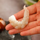 Three dolphins, fresh frozen green shrimps, net weight 1.5 Jin, equal to 0.5 kilograms, extra large size 61-80 pieces, frozen live peeled back and stripped Zhanjiang shrimps