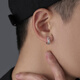 Beautiful painless ear clips, no piercings, women's ear bone clips, men's earrings, earrings, high-end earrings, niche students, no piercing earrings, a pair of black ear clips