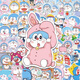 Doraemon mobile phone stickers cartoon cute jingle cat doraemon mobile phone case laptop waterproof diy stickers 20 random pictures