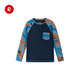 Reima men's and women's 2024 spring and summer new seaside swimming quick-drying sunscreen long-sleeved tops Navy 698A 152 cm