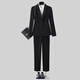 Troman black suit suit, women's business attire, formal interview attire, college student work clothes, suit jacket, two-piece set