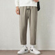 
Jean-Vis summer new casual pants for men loose straight 2025 new conical nine-point summer comfortable pants 9904 light khaki [cotton breathable high quality] XL
