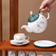 Zhengye new Chinese style ceramic water set high-end living room teapot teacup tea set complete set housewarming moving gift