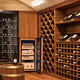 CIGARLOONG 48HC cigar cabinet, constant temperature and humidity, Spanish cedar wood shelf, naked alcoholized activated carbon, ammonia removal, curved, small household silent inverter compressor cigar humidifier, 48HC rosewood grain, cedar wood shelf + curved + constant temperature and humidity cigar cabinet