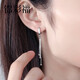 Jincaifu pt950 platinum long earrings for women platinum tassel earrings ear wire earrings circle earrings ear buckles car flower earrings platinum tassel long wire earrings about 3.6g