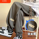 You Ruike Fatty Large Size Pants Men's Youth Spring Autumn Winter Tights Trousers Middle and High School Students Casual Sports Pants 1049-Black 2XL Wear 145-160Jin Jin is equal to 0.5 kg