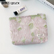 QDZX cosmetic bag small fresh large capacity portable liner bag skin care product storage bag jacquard cloth ID wash bag 086