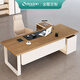 OSTRADAN post-modern solid wood boss desk single atmospheric office desk director log desk desk office high-end white length*width*height*thickness Contact customer service for customization