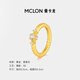 Manka Dragon Spirit Snake Pearl Gold Ring Female Snake Year Simple Zodiac Pure Gold Priced Premium Gift 15# Including labor cost 299 yuan/g 1.63g