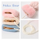 Nido Bear children's gloves baby plus velvet gloves boys and girls three-proof fabric gloves baby gloves winter