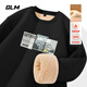 GLM sweatshirt men's winter lamb heavyweight warm and cold-proof men's tops plus velvet thickened round neck long sleeves