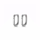 Nilan platinum earrings PT950 women's earrings moissanite diamond square earrings for girlfriend's birthday white