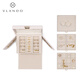 VLANDO jewelry box earrings jewelry necklace bracelet jewelry box storage box large capacity premium birthday gift apricot pink lamb pattern