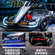 Captain America's children's kart has four wheels and can sit on. Adults can drift kart electric car. Telescopically adjustable children's electric car. Painted gray + drift + remote control + 24V14A battery.