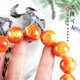 Bixiu Tang Yaohua Beeswax Loose Beads Round Beads Separate Beads with Beads Old Beeswax Single Bracelet Multi-Baby Beads Cultural Toy Accessories Selected Each Yaohua Round Bead 12mm/Single
