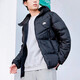 Nike men's down jacket, winter sportswear, running, fitness, windproof and casual outdoor cold-proof and warm hooded jacket, DV1132-010/black 695 hooded/85% gray duck down S, recommended 100-120Jin [Jin equals 0.5 kg]
