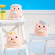 Monkey Happy Dudu Pig Trendy Toys and Blind Box Pig Toys Doll Figures Boys and Girls Children's Desktop Ornaments Creative Birthday Gift Dudu Pig Daily Flocking [with Code] Single Random Shipping
