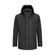 YOUNGOR single executive jacket men's hooded single jacket not easy to wrinkle, shape-proof, elastic and durable, same style as the mall, black YJJK435484ATA L 175/96A