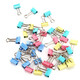 Hauptverdünnungsnack-Ordner-Ordner Farbpapier Langer Schwanz Clip Phoenix Heck Clip fester Gutschein Bill Clip Office Supplies Edelstahl Clip ZL-9904 Farbe 25mm*48 Stück/Box