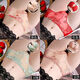 Sexy and interesting underwear for women thongs in the same room, open crotch and reveal their vaginas, and convenient sex supplies to stimulate lace perspective sexy and seductive three-point women's hole-opening underwear to avoid sleeping 838 bean paste L