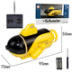 Remote control mini submarine fast submarine ship warship model fish tank submersible underwater electric children's water toy yellow submarine four channels high distribution battery + screwdriver + charging head