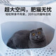 Leyoupai cat litter box fully enclosed large cat toilet anti-splash cat litter box cat sand box cat litter box gray and white