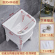Mop pool balcony small ceramic wash mop pool mop pool household bathroom floor mop bucket automatic drain 40 cm flat mouth manual drain