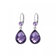 GEM STONE KING Amethyst Earrings 925 Silver Inlaid with Colored Gemstones Earrings for Women Elegant and Fashionable Birthday Gifts for Girlfriend and Wife Amethyst Earrings