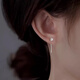 Qi Xiaomi 999 Pure Silver Ruyi Knot Tassel Ear Wire Women 2025 New Earrings Light Luxury Niche Earrings Earrings Women Ruyi Ear Wire Large Pair