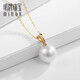 Ming brand jewelry 18K gold color gold pearl treasure pendant pendant gift for women CSC0084 pricing about 0.17-0.22 grams K yellow style