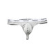Long Night Men's Sexy Underwear Sexy Passion Thong Protruding Buttocks Revealing Shorts Trendy Briefs White XL (140-160Jin Jin is equal to 0.5kg)