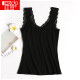 Red Bean Camisole Women's Modal Sexy Lace Solid Color Bottoming Underwear Black 165/90