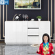 Qiuke sideboard modern minimalist tea cabinet multi-functional paint storage cabinet cream style cupboard kitchen wine cabinet living room