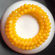 Fat Donglai's same amber beeswax bracelet, yellow chalcedony, chicken fat topaz, quartz jade bracelet for men and women, yellow 5A selected beads with diameter about 6mm, small size for women