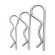 Jinggong B-type pin R-type pin elastic split pin stainless steel wave pin R-shaped pin bayonet hairpin lock pin 7 150 (5 pieces) B type spring steel