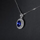 Haikai Necklace Women's Royal Blue Sapphire Necklace Luxury Jewelry Valentine's Day Birthday Gift Royal Blue Sapphire Necklace (1.15 carats/selected flawless)