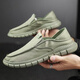 
Belle strolls old Beijing cloth shoes men's summer trendy shoes canvas shoes men lazy people drive soft sole no laces light and breathable YS9901 beige 39