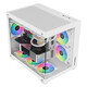 Vision 360MINI Sea View Room Chassis Water-cooled Chassis Highly Compatible with Cooling Mania (M-ATX/Top Support 360 Water Cooling/Graphics Card 410mm) Phantom 360M Supreme Edition Pillar-free Sea View Room White
