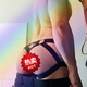 Gushengtang Men's Sexy Underwear Low Waist Gay Men's Thong Breathable Hollow Fun Double Butt U S90-115 Main Image Black 001