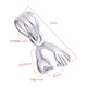 Vinasi oblique hole pendant buckle clamp S925 silver connection buckle Guanyin jade pendant jade Buddha jade thick hole buckle head YS838-small clamp buckle white gold/piece