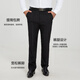 Dibinze plus size business formal trousers men's plus size loose straight black suit trousers black 6XL