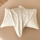 I-WILL light luxury jacquard four-piece set pure cotton 100 simple quilt cover bedding milkshake white-milk tea 1.5/1.8 meters