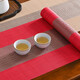 Baipinliang Tea Seat New Chinese Tea Table Mat Tea Table Flag Chinese Style Coffee Table Table Cloth Waterproof Zen Tea Mat High-End Blue 30*240cm Table Length 1.7m-2.0m